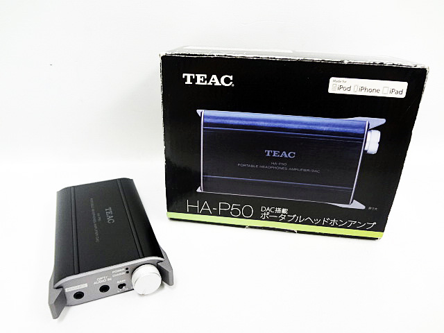 TEAC HA-P50-R ポータブルヘッドホンアンプ DAC搭載 ハイレゾ音源対応